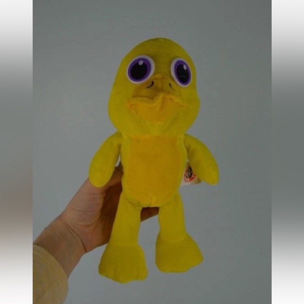 Peek A Boo Toys Duck Plush Stuffed Animal Toy Yellow Big Eyes 11" Long